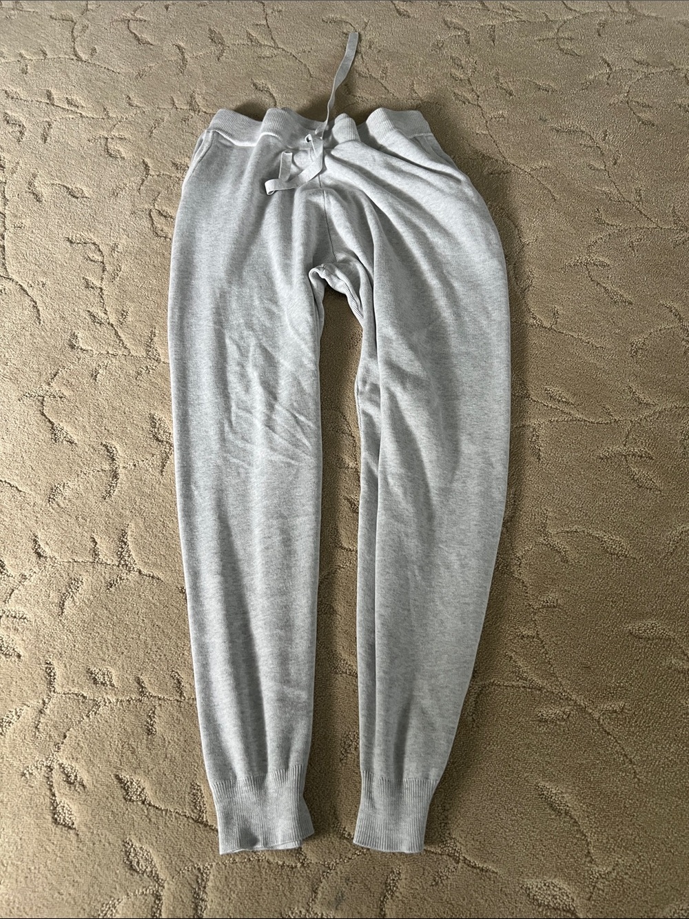 Cyrus Light Gray Knit Pants Large